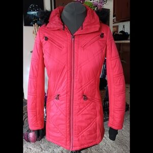 Michael Kors Red Quilted Jacket